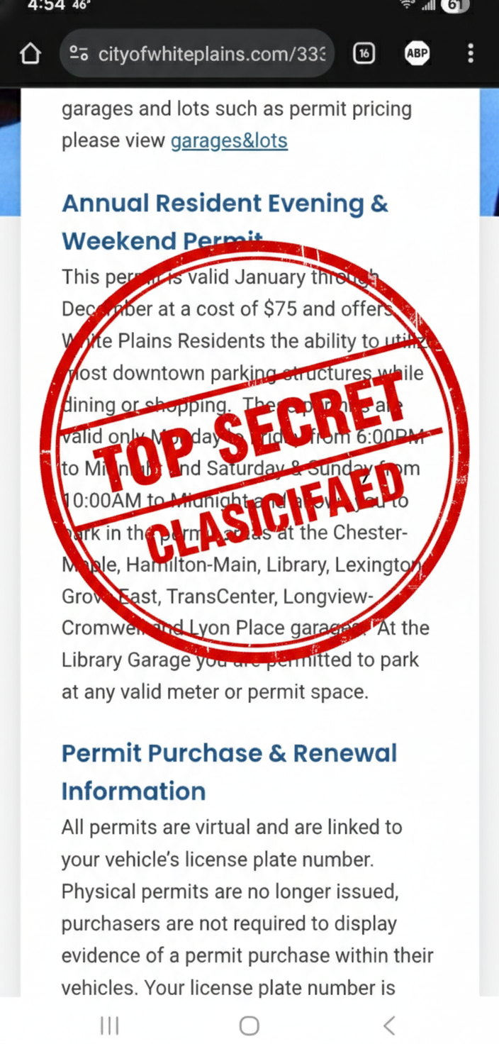 multas en white plains