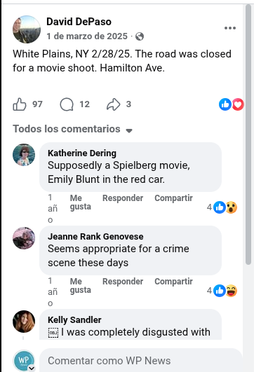 ¡HOLLYWOOD IN WHITE PLAINS! STEVEN SPIELBERG CONVIERTE EL NEIGHBORHOOD EN EPICENTRO DE "DISCLOSURE DAY"🚨🎬👽 screenshot 2026 06 18 10.29.41